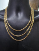 5mm 10k Monaco chain Yellow Gold