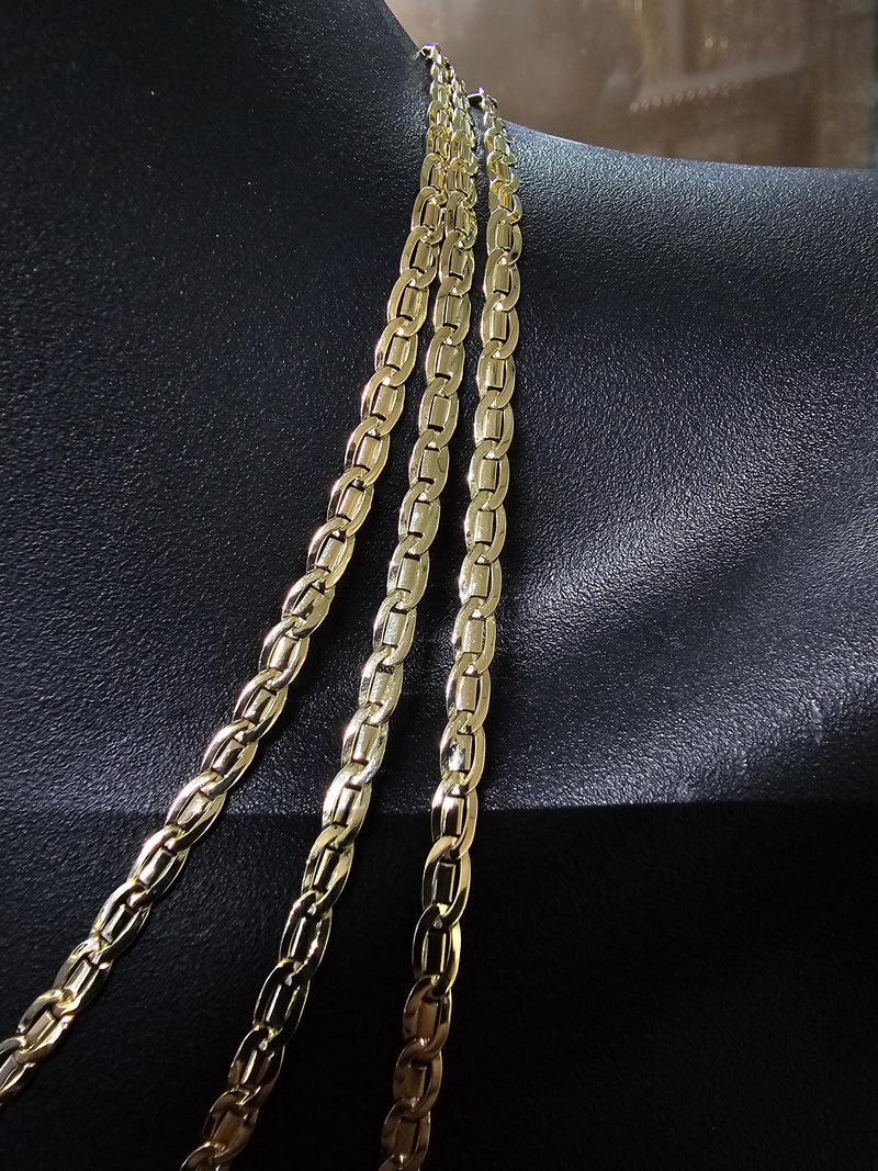 14k 4mm Marined chain solid/full