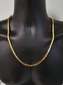 10k 4mm Byzantine chain Solid/full links