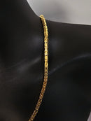 10k 4mm Byzantine chain Solid/full links
