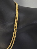 Chaîne lune 10k 4mm or jaune