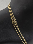 10k 1.3mm Rope chain solid/Full Yellow gold