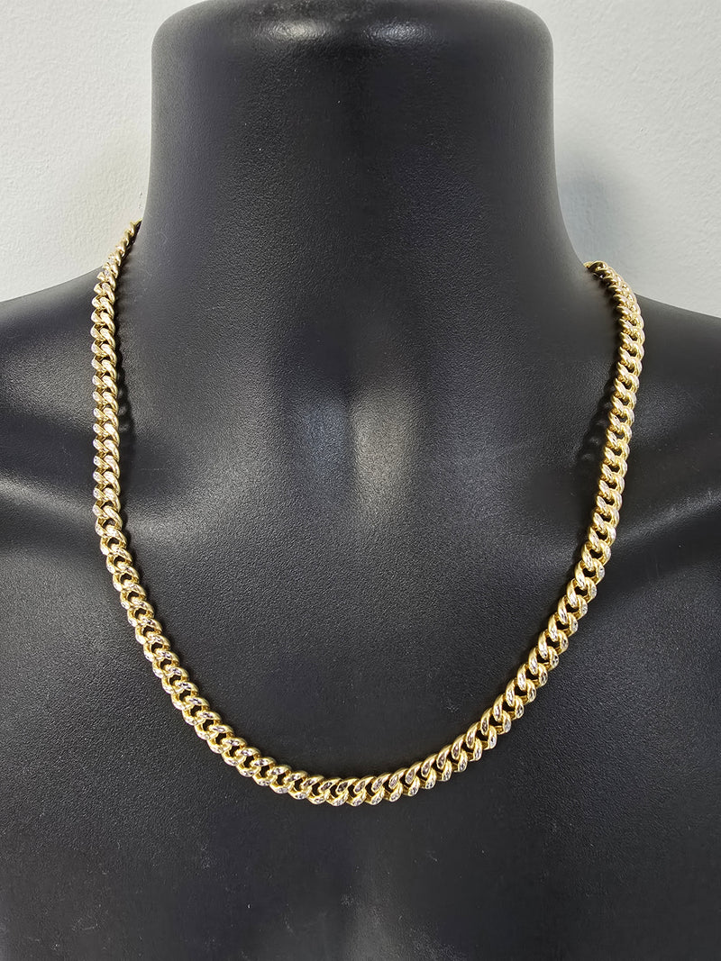 10k 8mm miami cuban link diamond cut
