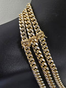 8.5MM 10K Diamond Cut Miami Cuban Link Chain MCD85