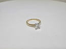 Bague de fiançailles Duo Radiant 4.04 CT Lab Diamond en or blanc 14K SR-