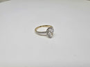Bague de fiançailles Duo Radiant 4.04 CT Lab Diamond en or blanc 14K SR-