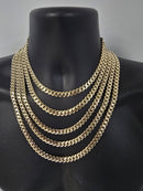 10k 8mm Monaco Yellow Gold chain All Gold lock