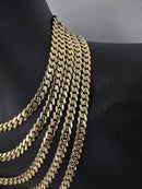 10k 8mm Monaco Yellow Gold chain All Gold lock