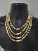 9mm 10k Yellow Gold Monaco Chain