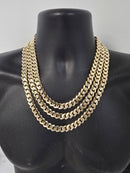 10k 11mm Monaco Yellow Gold chain All Gold lock