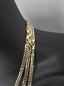 5mm Curb chain yellow gold 10 karat ALLECO-004
