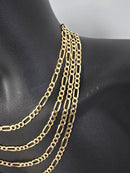 6mm Figaro Chain 10K Yellow Gold F60