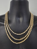 4.5mm Bullet Diamond cut chain 10k Gold 2026 model