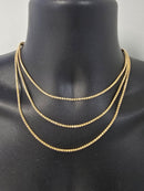 Chaîne de glace en or jaune 10k 2.5mm