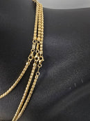 Chaîne de glace en or jaune 10k 2.5mm