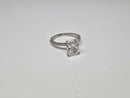 Bague de fiançailles Duo Radiant 4.04 CT Lab Diamond en or blanc 14K SR-
