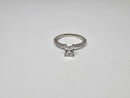 Beautiful Radiant 1.37CT Lab Diamond Engagement Rings in 14K White Gold