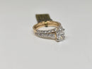Beautiful Oval shape 2.54CT Lab Diamond Engagement Rings in 14K yellow Gold