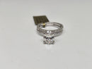 Beautiful Round shape 2.66CT Lab Diamond Engagement Rings in 14K White Gold
