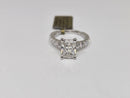 Beautiful Radiant shape 4.02CT Lab Diamond Engagement Rings in 14K White Gold