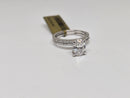 Beautiful Oval shape 2.04CT Lab Diamond Engagement Rings in 14K White Gold