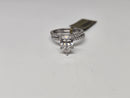 Beautiful Pear shape 2.71CT Lab Diamond Engagement Rings in 14K White Gold
