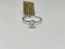 Beautiful Oval shape 1.11CT Lab Diamond Engagement Rings in 14K White Gold