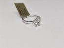 Beautiful Oval shape 1.11CT Lab Diamond Engagement Rings in 14K White Gold