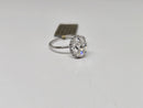 Elegant Oval  shape 2.17CT Lab Diamond Engagement Rings in 14K White Gold