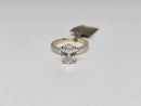 Beautiful Oval shape 2.43CT Lab Diamond Engagement Rings in 14K Yellow Gold
