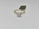 Beautiful Oval  shape 1.58CT Lab Diamond Engagement Rings in 14K Yellow Gold