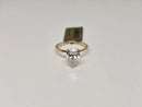Beautiful Pear shape 2.13CT Lab Diamond Engagement Rings in 14K Yellow Gold