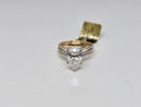 Captivating  Pear shape 3.50CT Lab Diamond Engagement Rings in 14K Yellow Gold