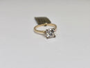 Beautiful Round shape 1.53 CT Lab Diamond Engagement Rings in 14K Yellow Gold