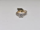 Beautiful Round shape 1.99 CT Lab Diamond Engagement Rings in 14K Yellow Gold