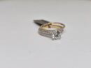 Beautiful Round shape 1.99 CT Lab Diamond Engagement Rings in 14K Yellow Gold