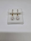 10K 0.77ct luxury fashion earrings
