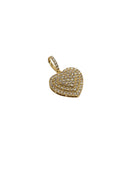 10k 0.77ct diamond heart