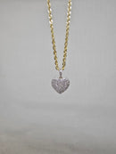 10k rope laser cut + 10k 0.76ct heart diamonds