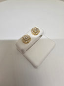 10k 0.97ct Diamond Stud Screw Back Earing