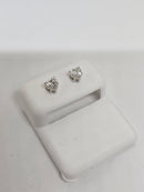 14k 0.45ct heart VS Diamond Stud Screw Back Earing