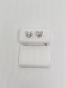 14k 1.48ct heart VS Diamond Stud Screw Back Earing