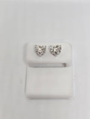 14k 1.97ct heart VS Diamond Stud Screw Back Earing