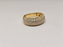 10k 1.95ct vs lab diamonds wedding bandx4
