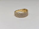 10k 2.74ct vs lab diamonds wedding bandx5