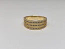 10k 0.64ct vs lab diamonds wedding bandx8