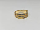 10k 0.64ct vs lab diamonds wedding bandx8
