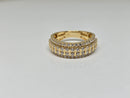 10k 1.29ct vs lab diamonds wedding bandx9