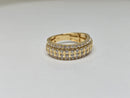 10k 1.29ct vs lab diamonds wedding bandx9