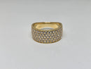 10k 1.61ct vs lab diamonds wedding bandx10